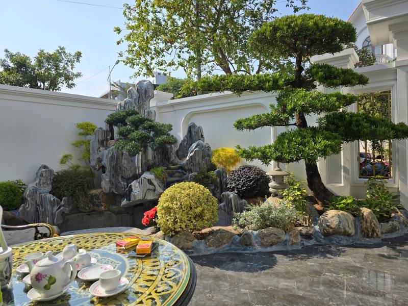 Tác phẩm núi non bộ Đá tuyết sơn