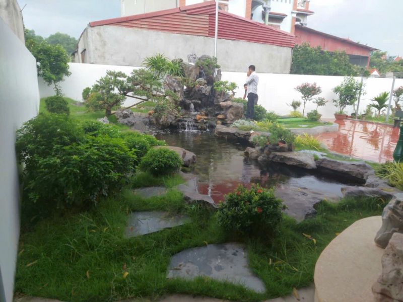 Hành trình biến mảnh vườn trống thành không gian sống mơ ước với hồ cá koi