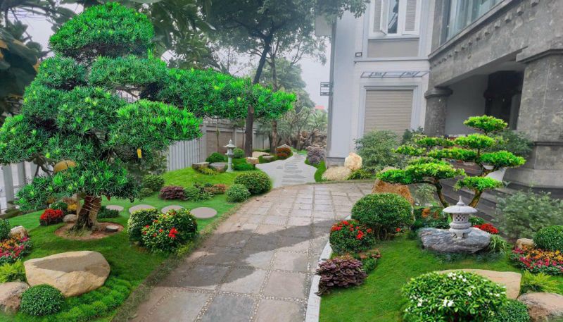 🌾 Sỏi trang trí sân vườn – Nét chấm phá nhỏ, hiệu ứng lớn trong không gian xanh